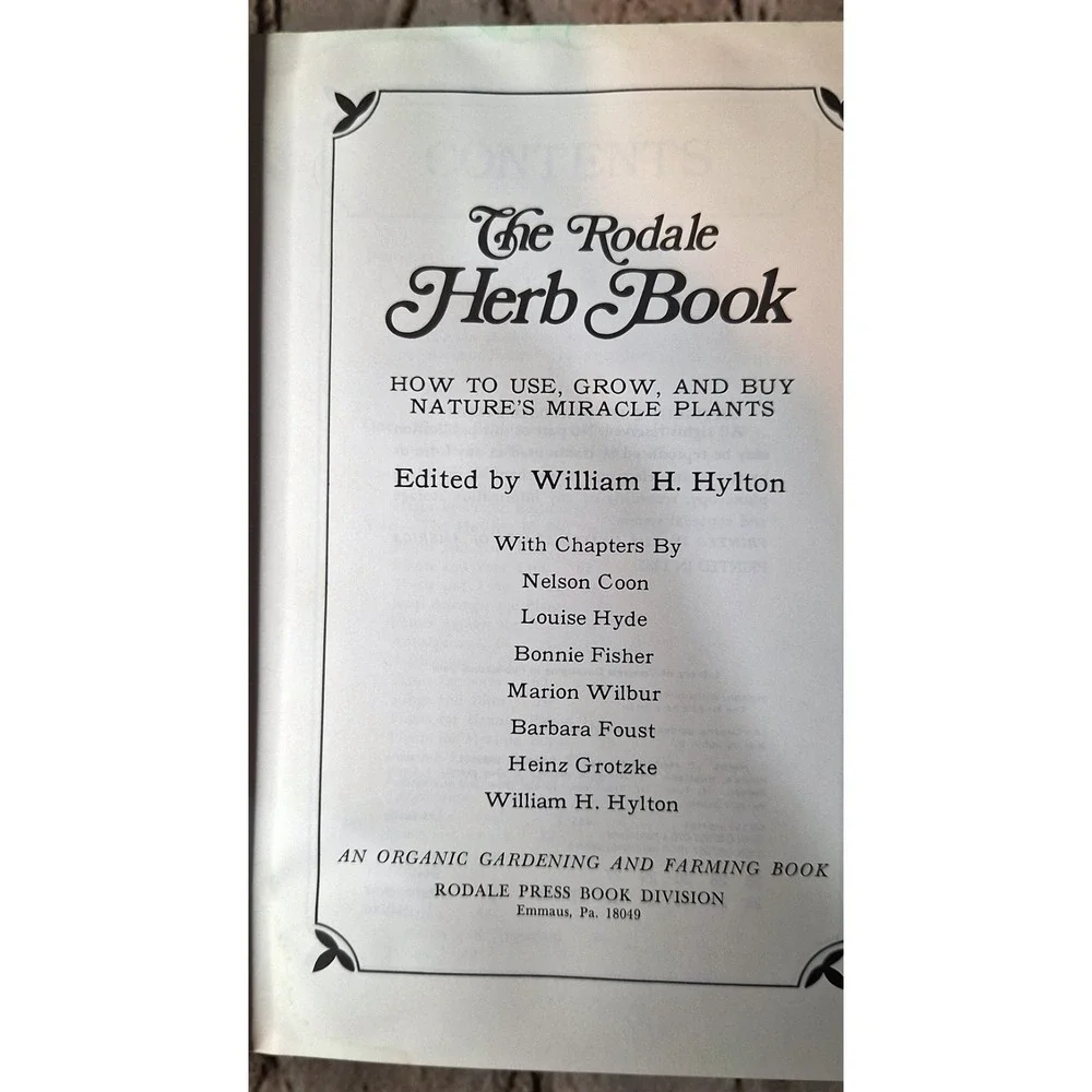The Rodale Herb Book special deluxe edition How to use grow buy nature's miracle